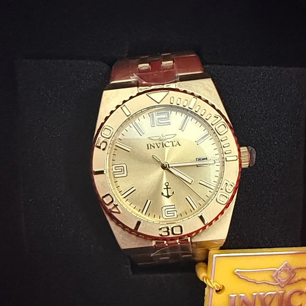 50159 - INVICTA 38mm Stainless Steel Gold Gold dial PC32 Quartz
